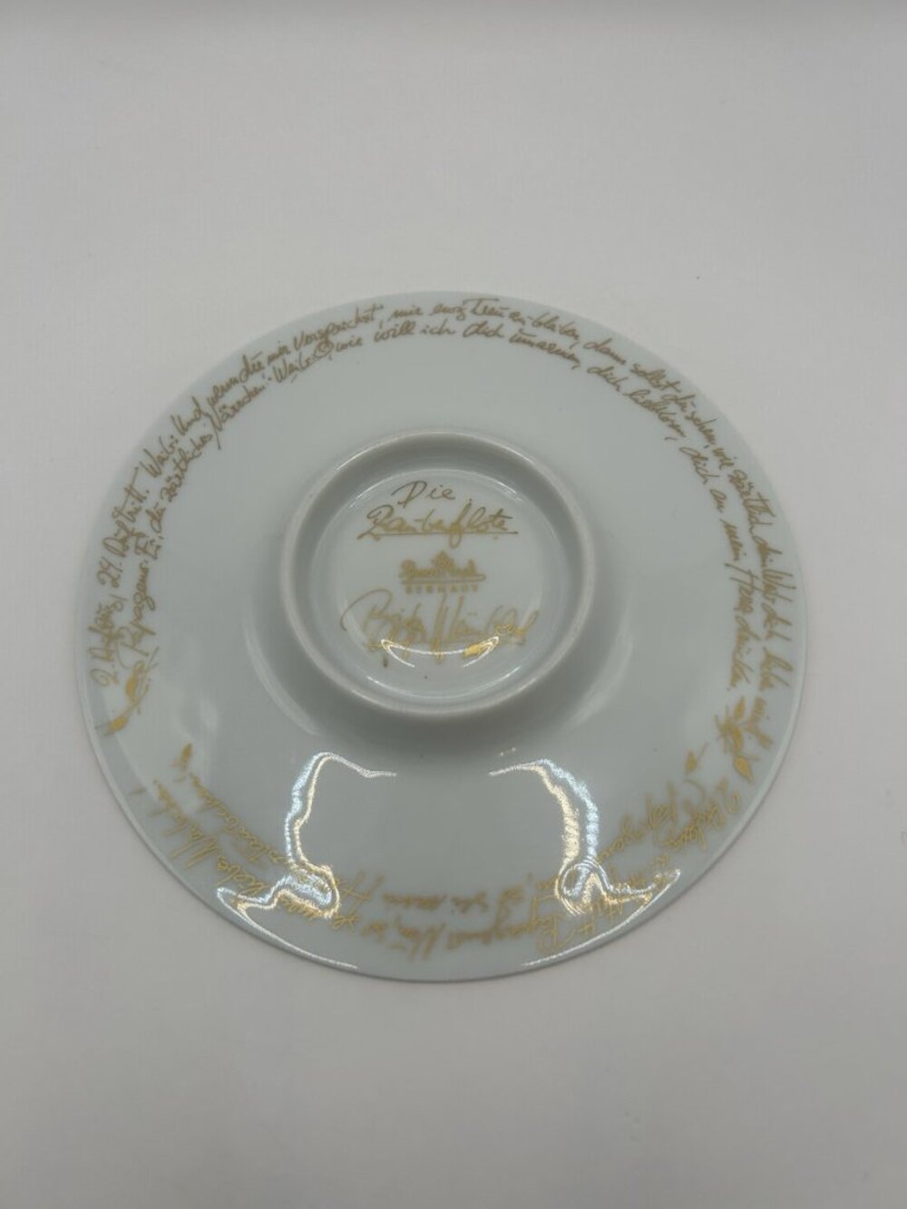 Rosenthal Magic Flute 24k Gold Demitasse Cream W/ Under Plate Bjorn Wiinblad - Picture 14 of 16